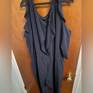 Ruffle sleeve jumpsuit